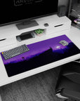 Vector Landscapes Deskmat | Mousepad | Deskpad - Moonlit Journey