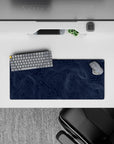 Topographic (Topo) Deskmat | Mousepad | Deskpad - Navy Contour Terrain - AniChan