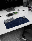 Topographic (Topo) Deskmat | Mousepad | Deskpad - Navy Contour Terrain - AniChan