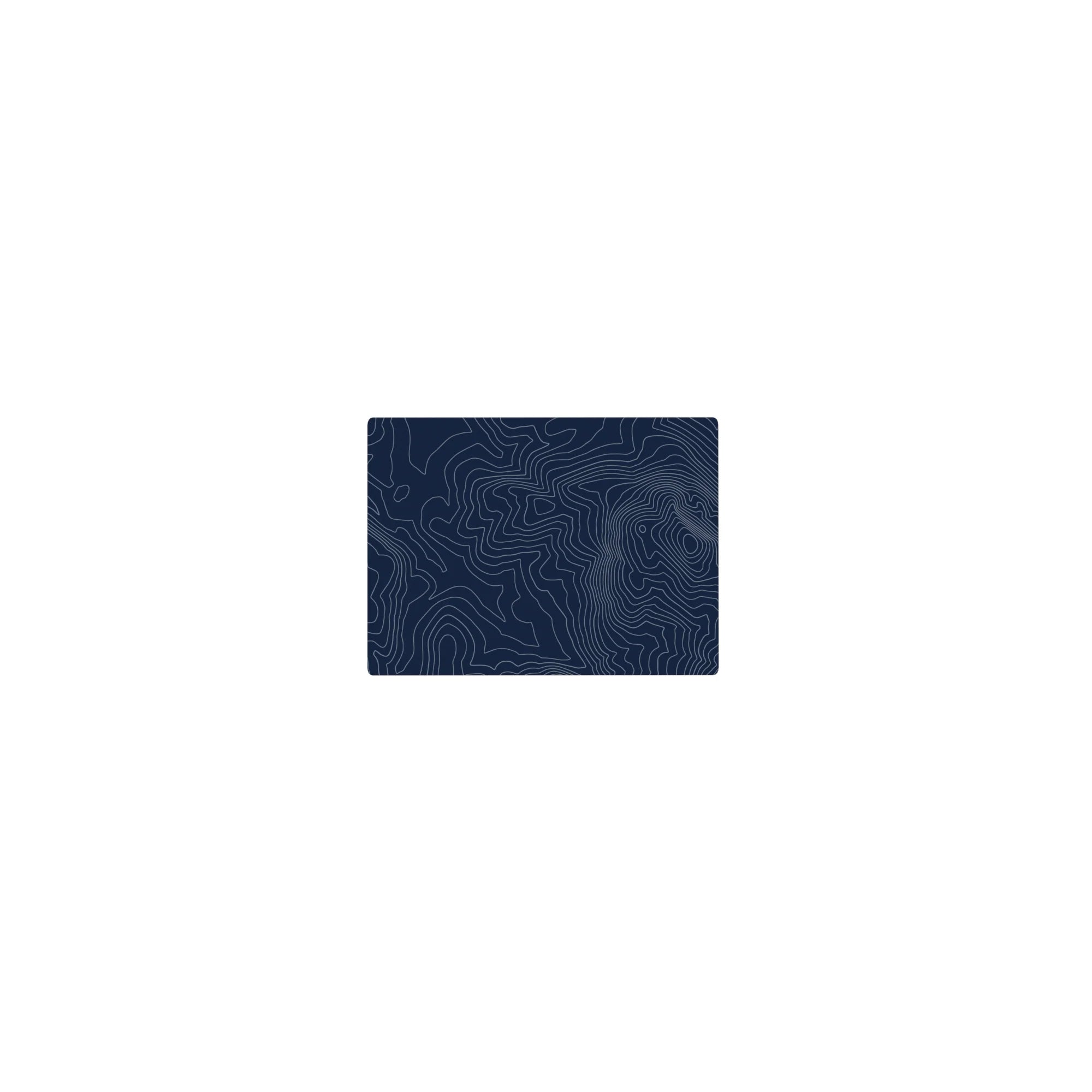 Topographic (Topo) Deskmat | Mousepad | Deskpad - Navy Contour Terrain - AniChan