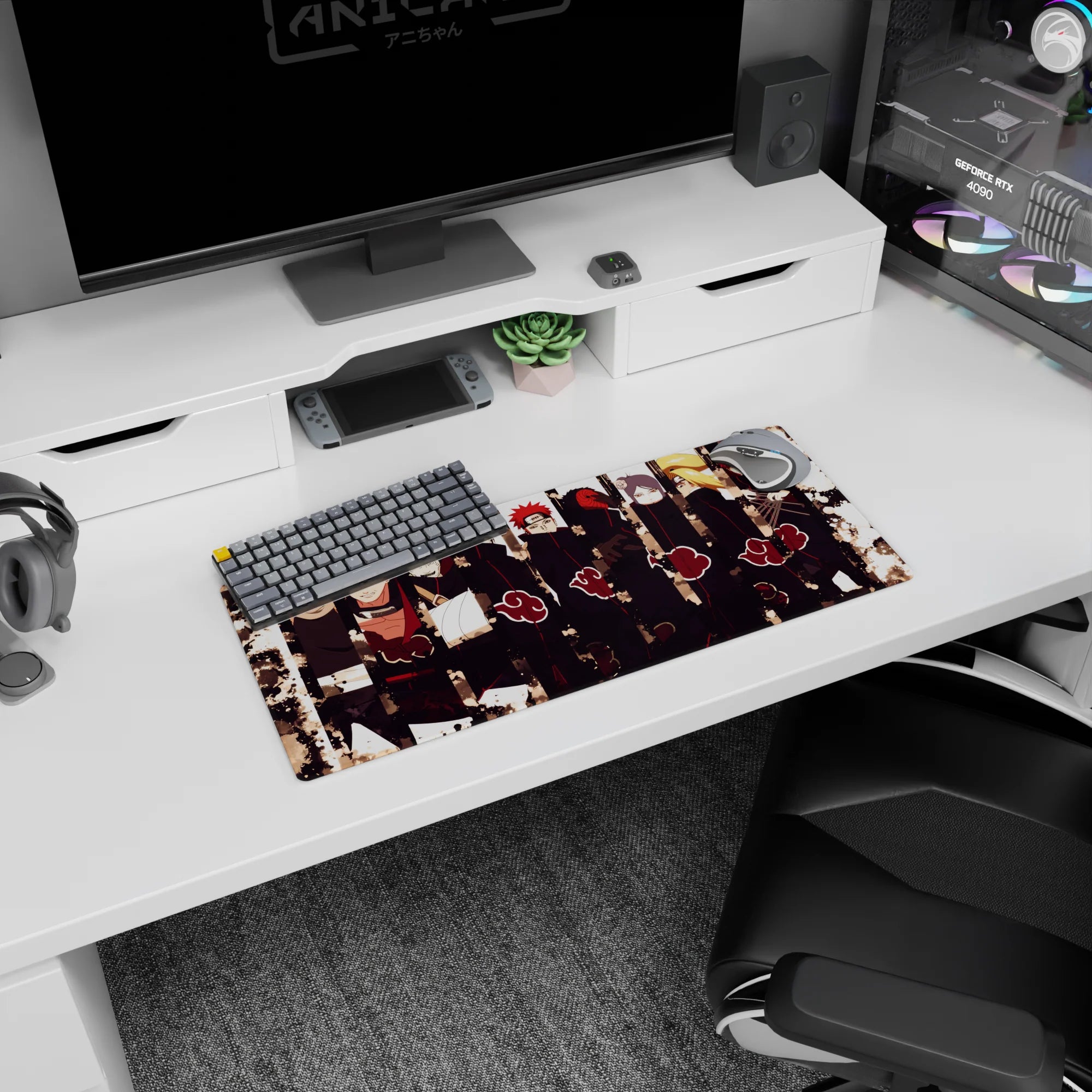 Akatsuki Deskmat | Mousepad | Deskpad - Shadows - AniChan