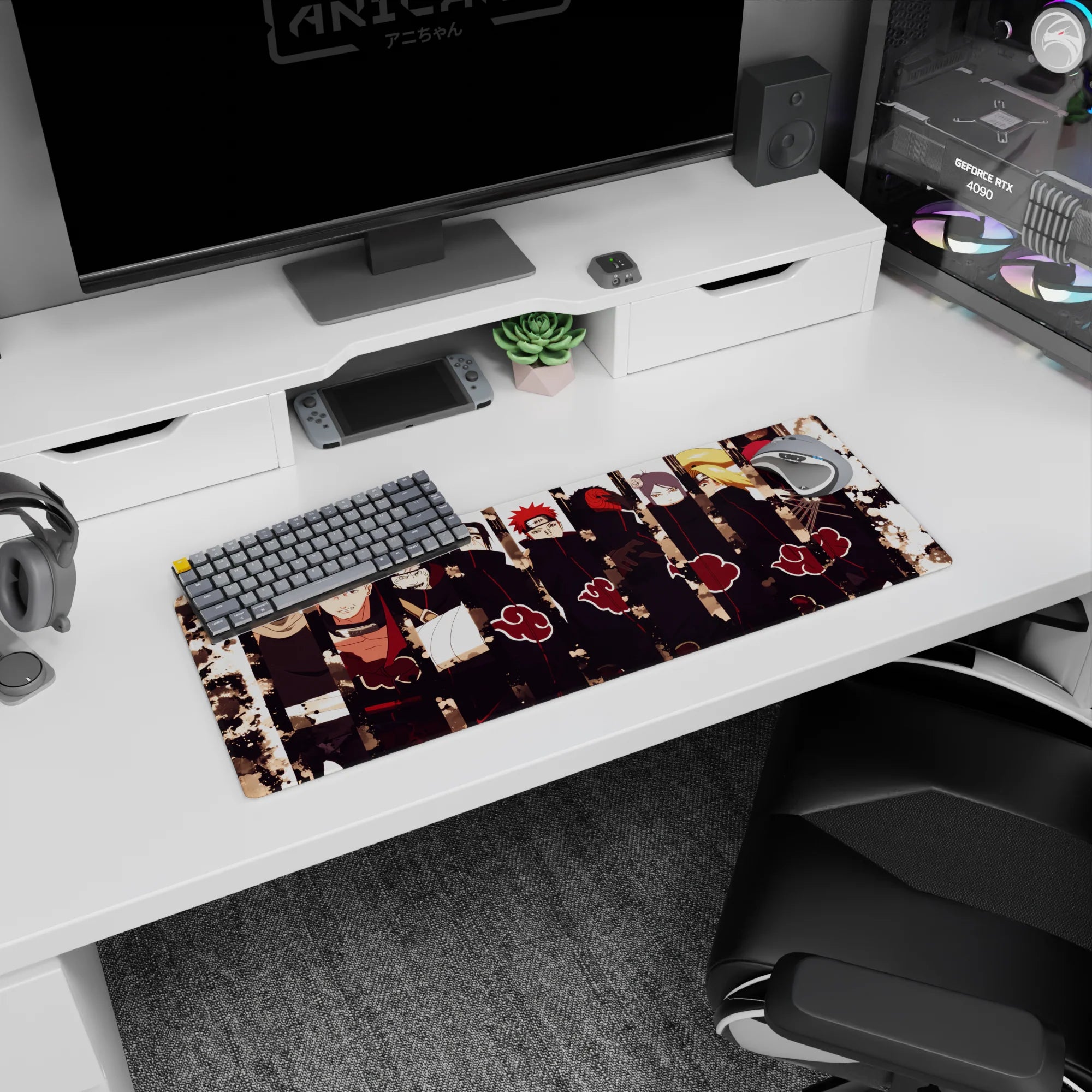 Akatsuki Deskmat | Mousepad | Deskpad - Shadows - AniChan