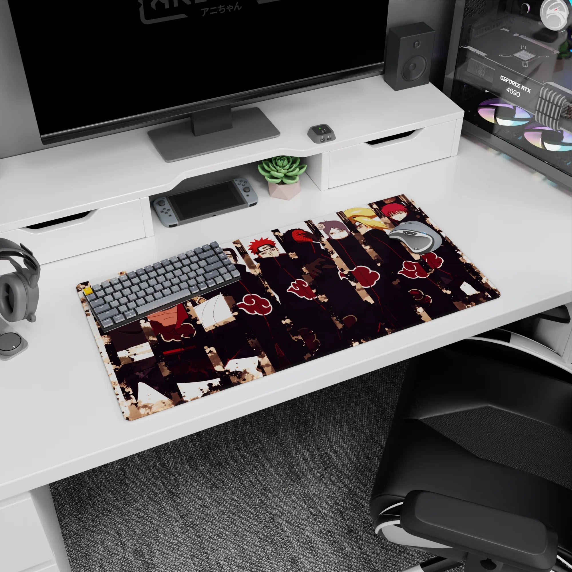 Akatsuki Deskmat | Mousepad | Deskpad - Shadows - AniChan