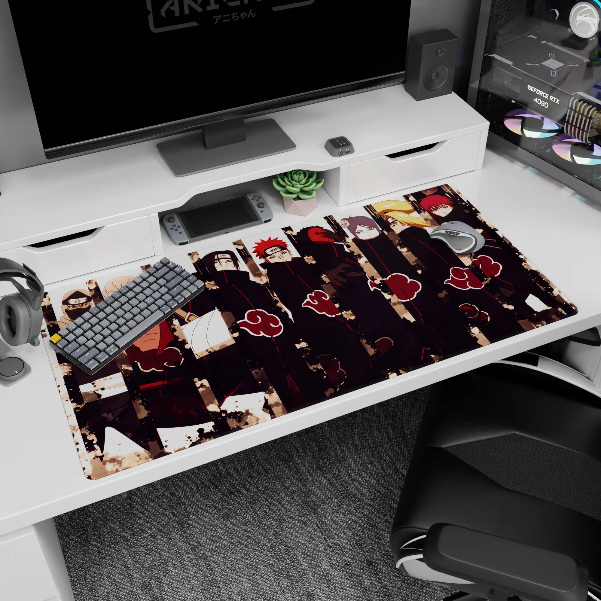 Akatsuki Deskmat | Mousepad | Deskpad - Shadows - AniChan