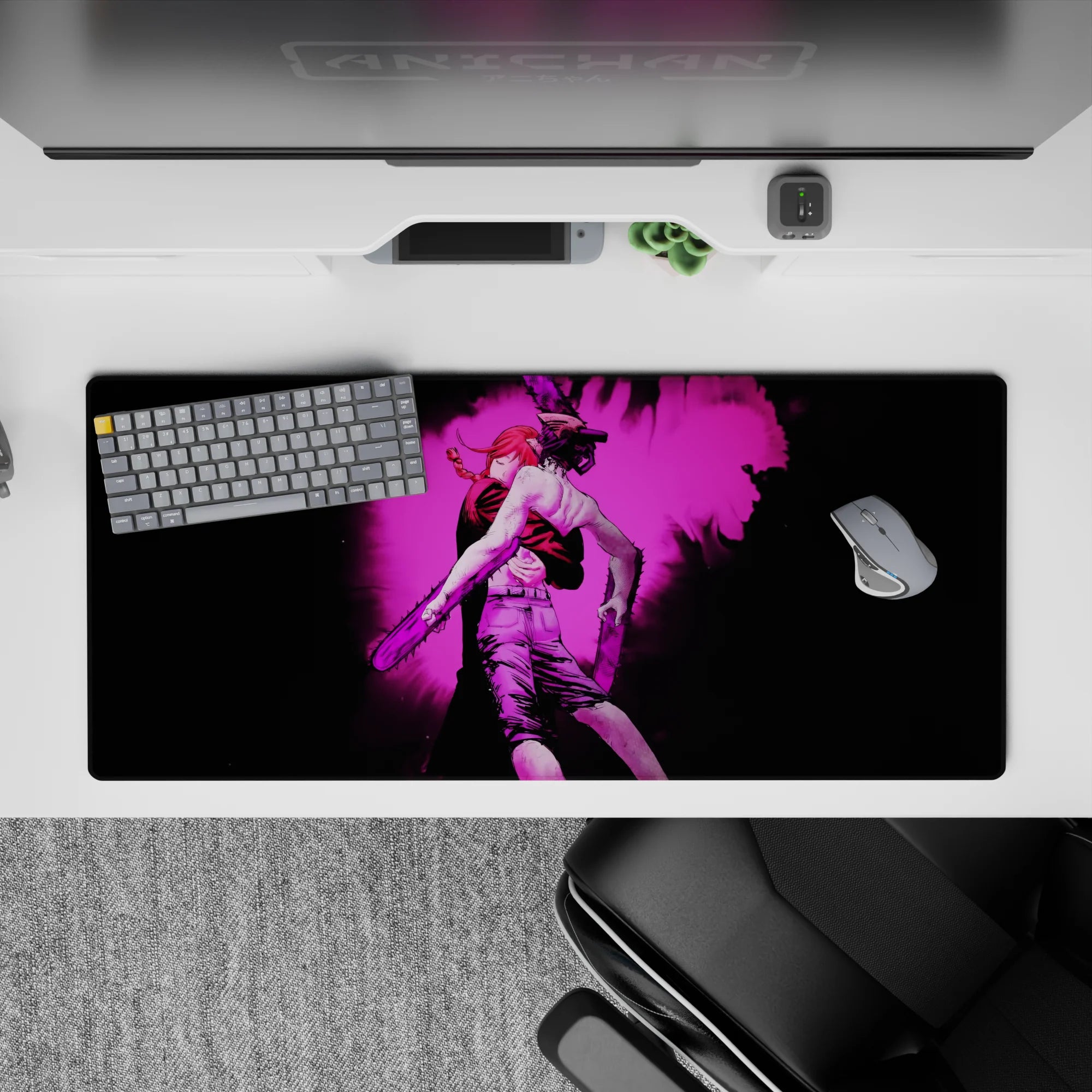 Chainsaw Man - Anime Mouse Pad and Desk Pad - Neon Tragedy - AniChan