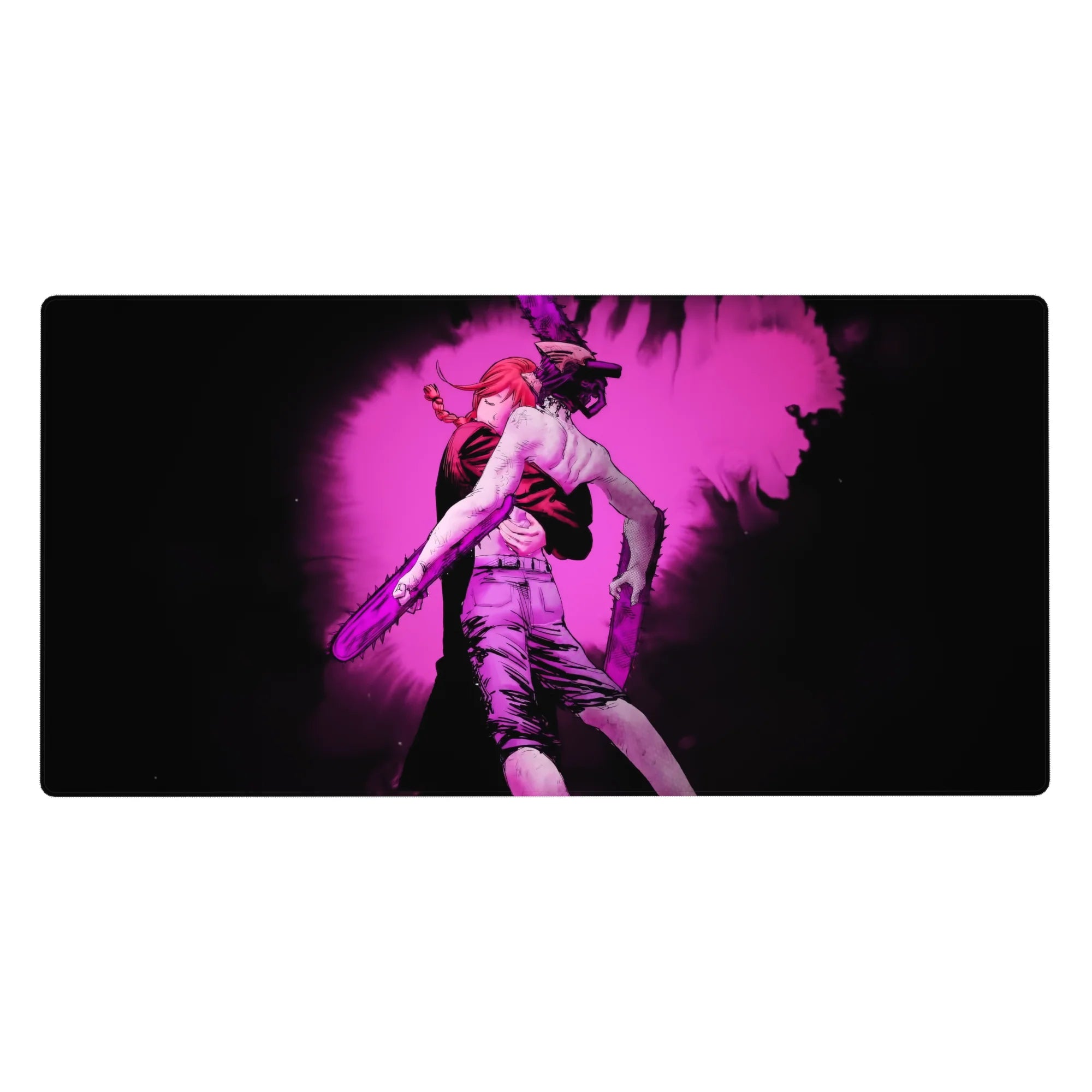 Chainsaw Man - Anime Mouse Pad and Desk Pad - Neon Tragedy - AniChan