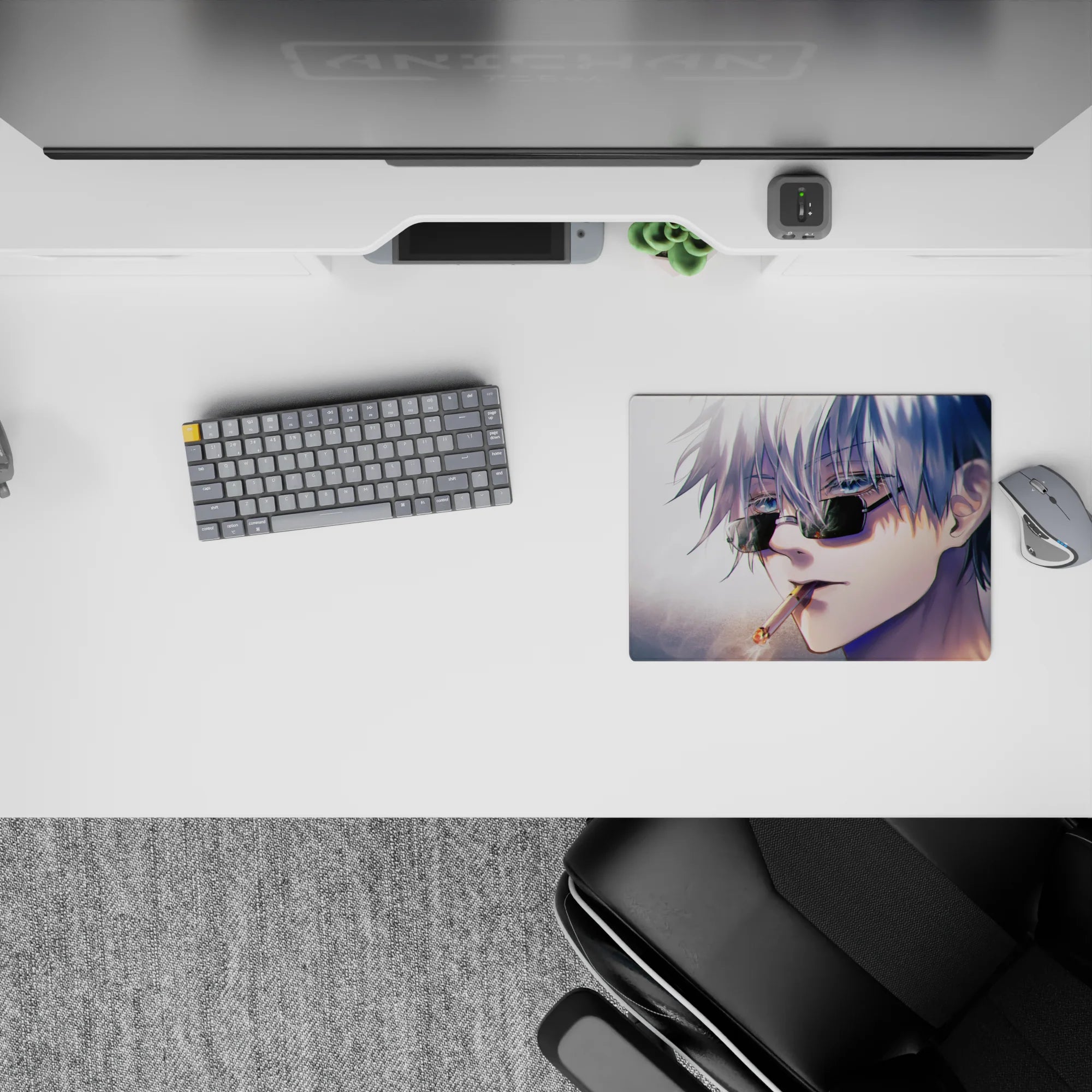 Jujutsu Kaisen Deskmat | Mousepad | Deskpad - Smoky Cool Gojo - AniChan