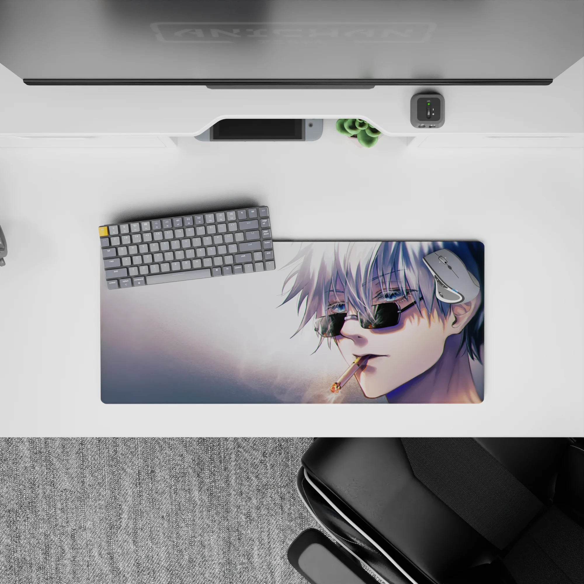 Jujutsu Kaisen Deskmat | Mousepad | Deskpad - Smoky Cool Gojo - AniChan