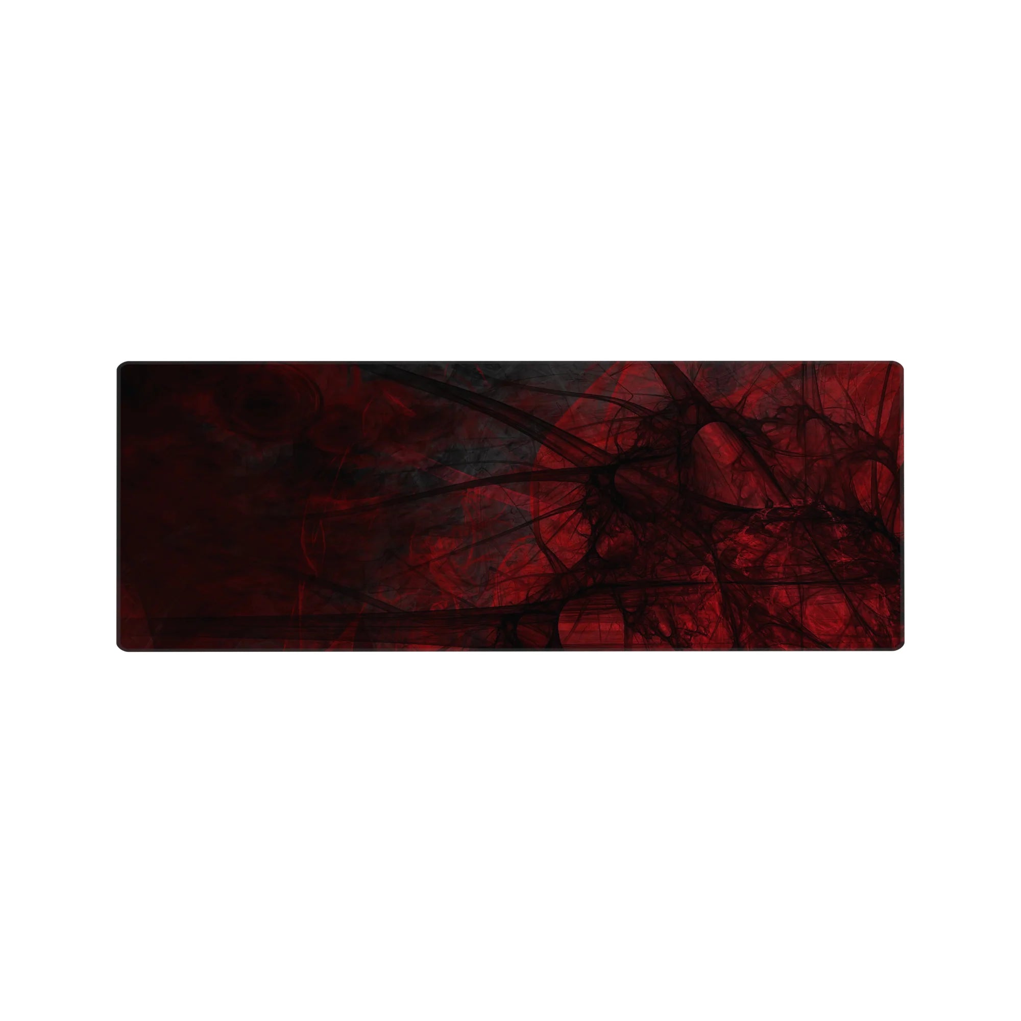 Abstract Deskmat | Mousepad | Deskpad - Crimson Veil Abstract - AniChan