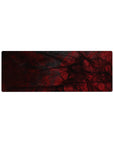 Abstract Deskmat | Mousepad | Deskpad - Crimson Veil Abstract - AniChan