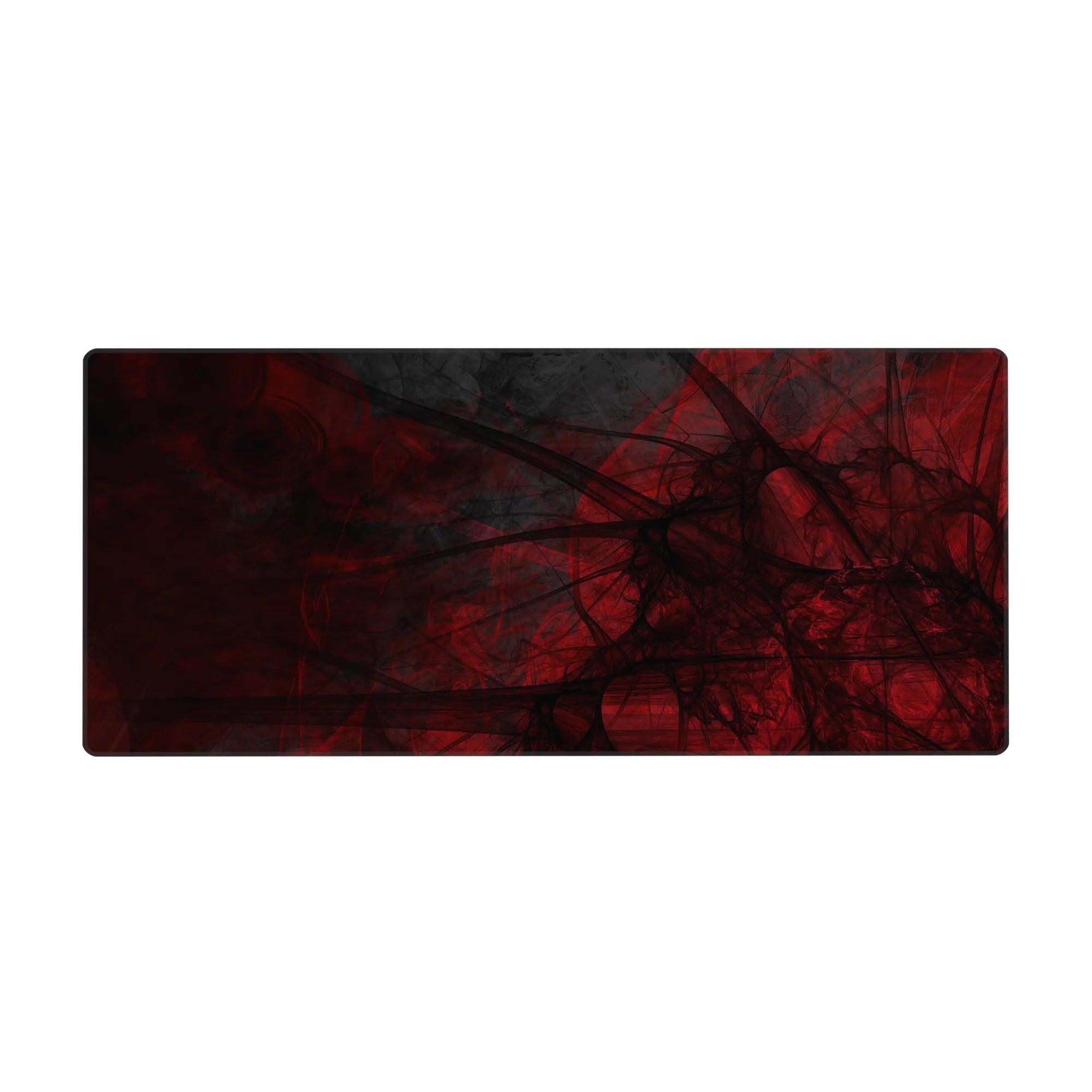 Abstract Deskmat | Mousepad | Deskpad - Crimson Veil Abstract - AniChan