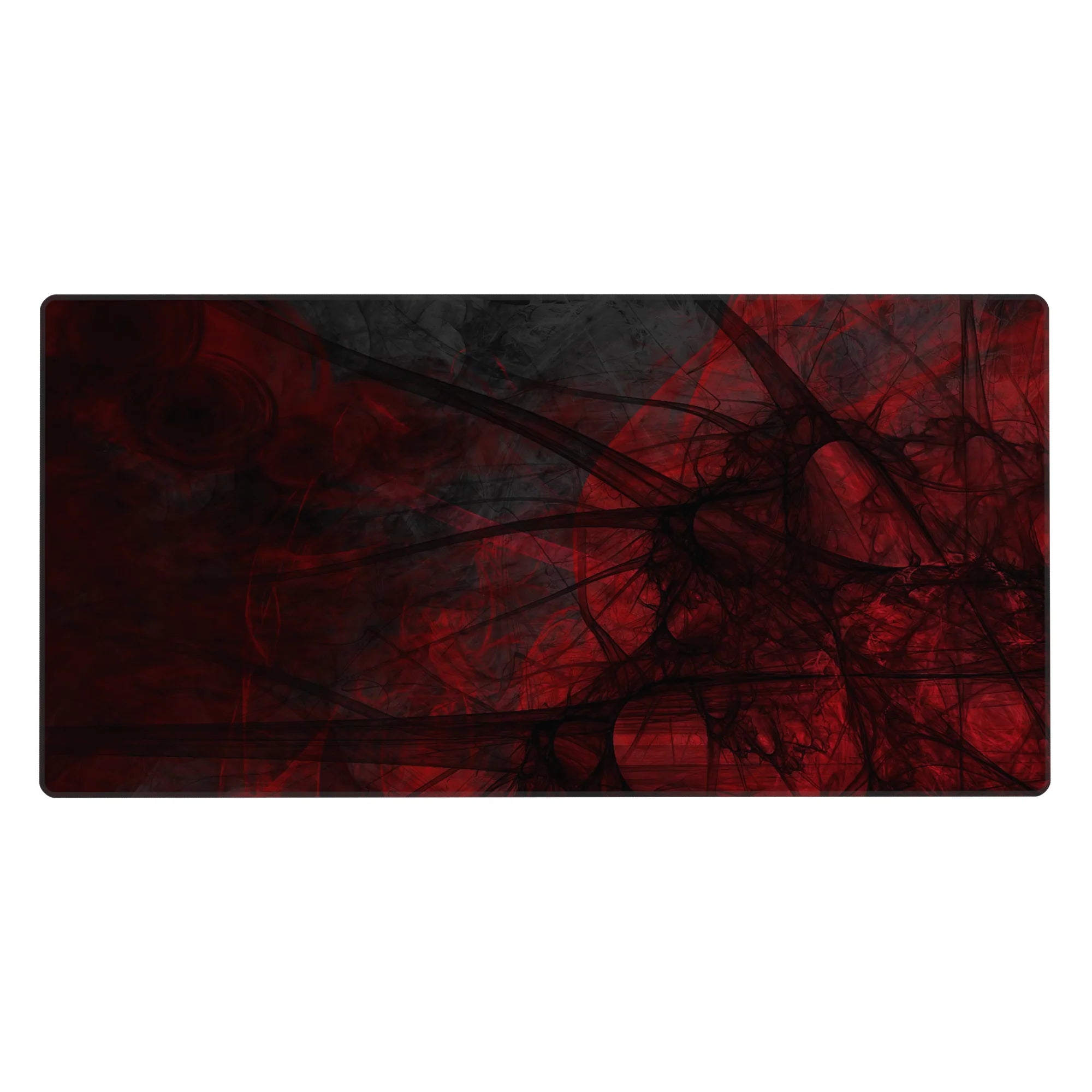 Abstract Deskmat | Mousepad | Deskpad - Crimson Veil Abstract - AniChan