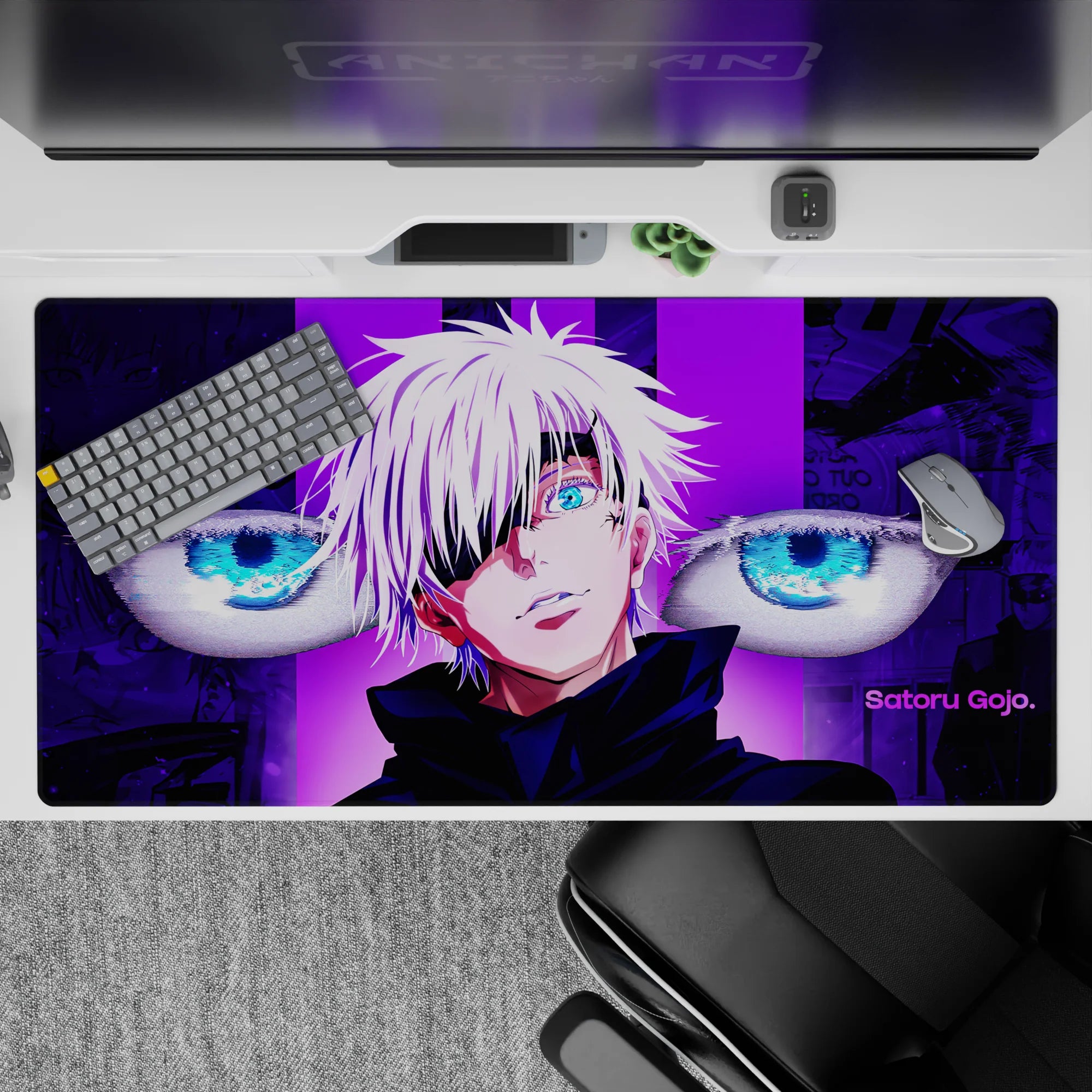 Jujutsu Kaisen Deskmat | Mousepad | Deskpad - Limitless Vision - AniChan