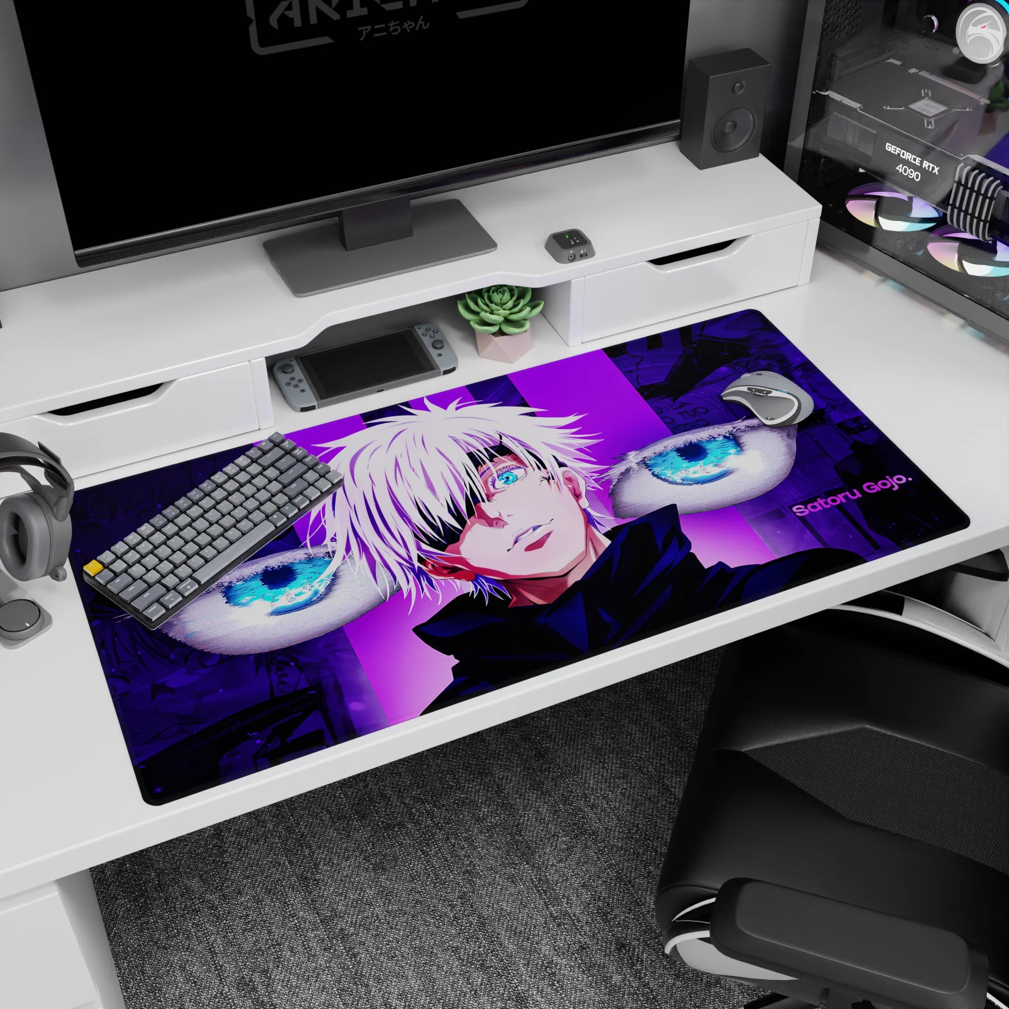 Jujutsu Kaisen Deskmat | Mousepad | Deskpad - Limitless Vision - AniChan