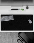 Liquid Abstract Deskmat | Mousepad | Deskpad - Noir Waves - AniChan