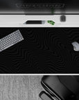 Liquid Abstract Deskmat | Mousepad | Deskpad - Noir Waves - AniChan