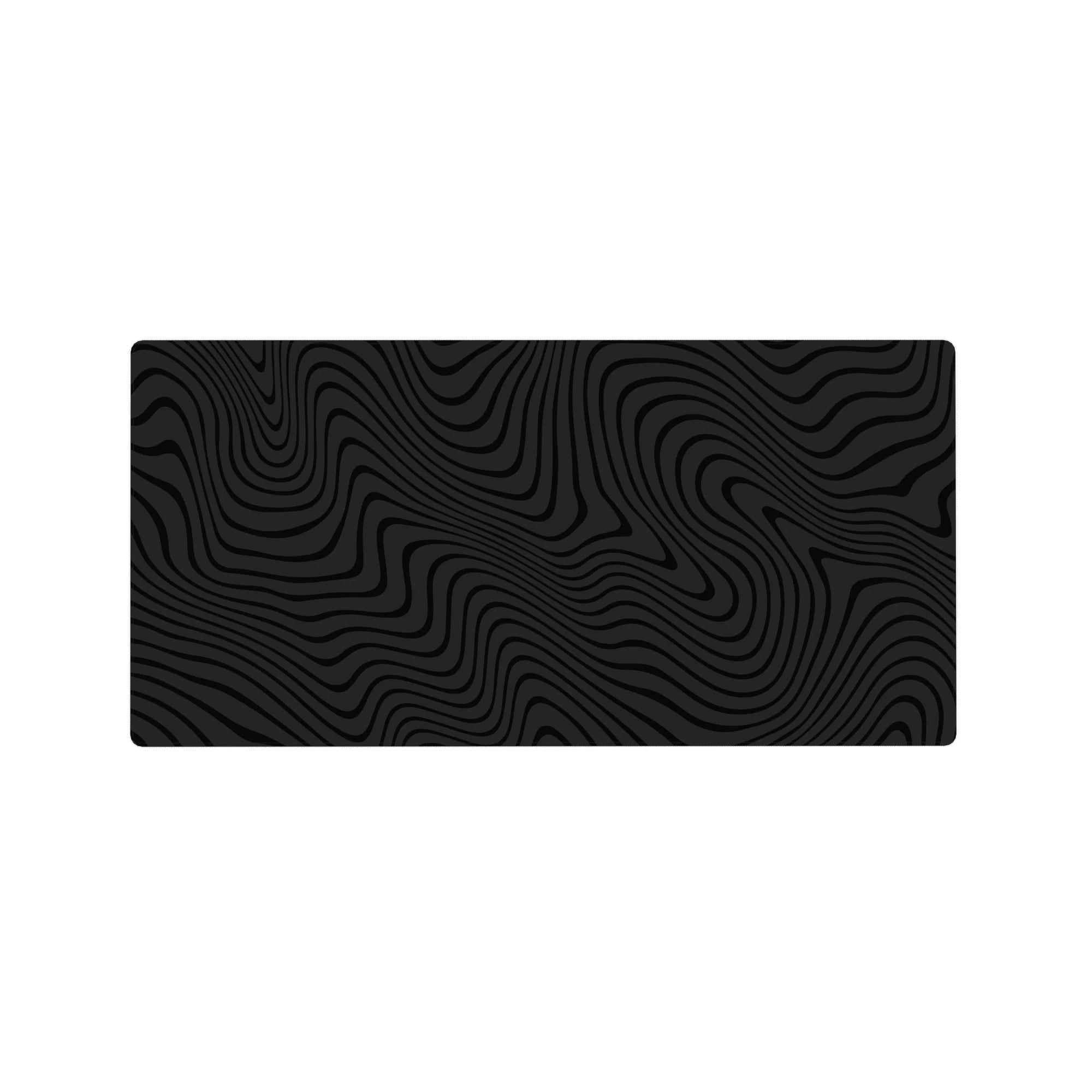 Liquid Abstract Deskmat | Mousepad | Deskpad - Noir Waves - AniChan