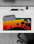 Vector Landscapes Deskmat | Mousepad | Deskpad - Sunset Serenity