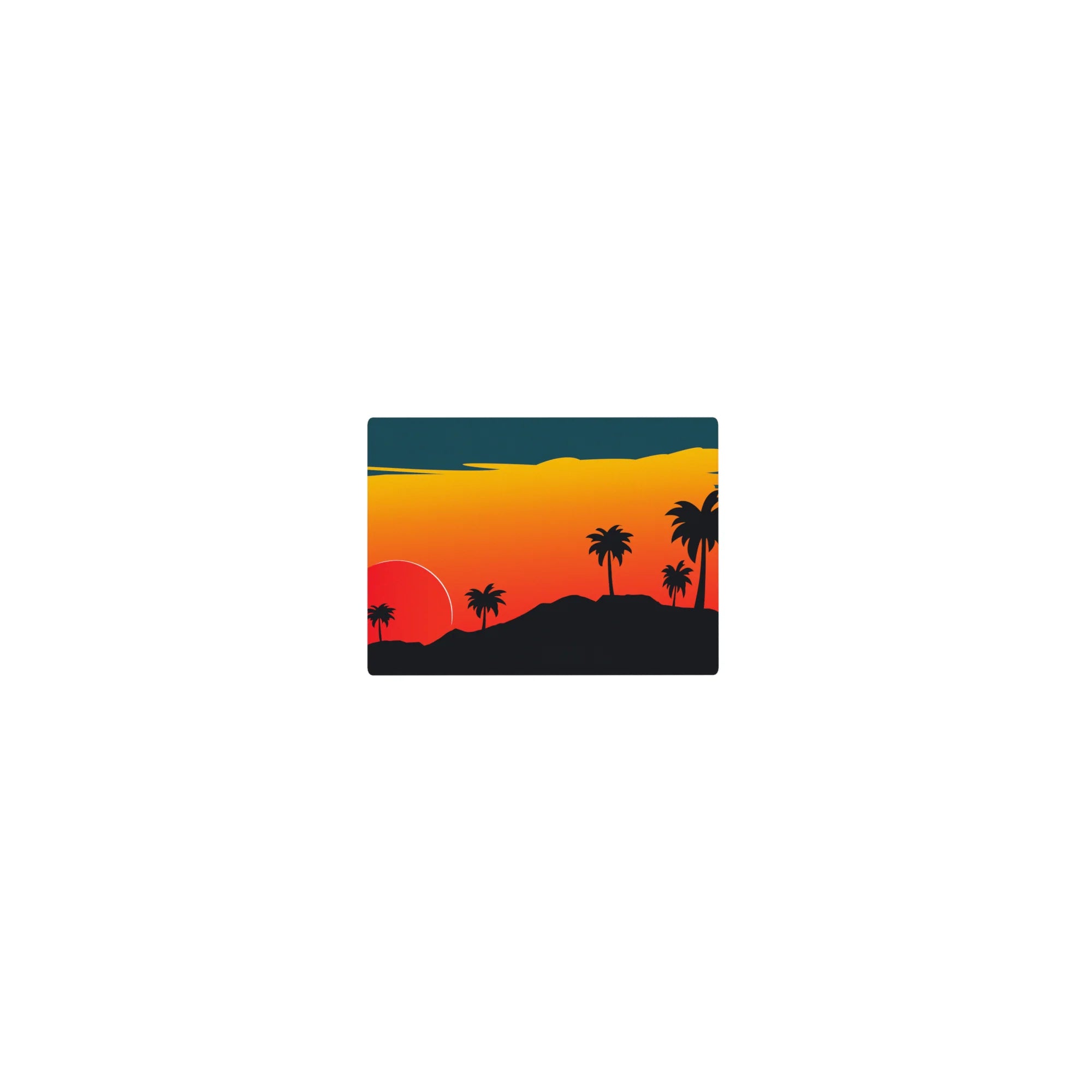 Vector Landscapes Deskmat | Mousepad | Deskpad - Sunset Serenity