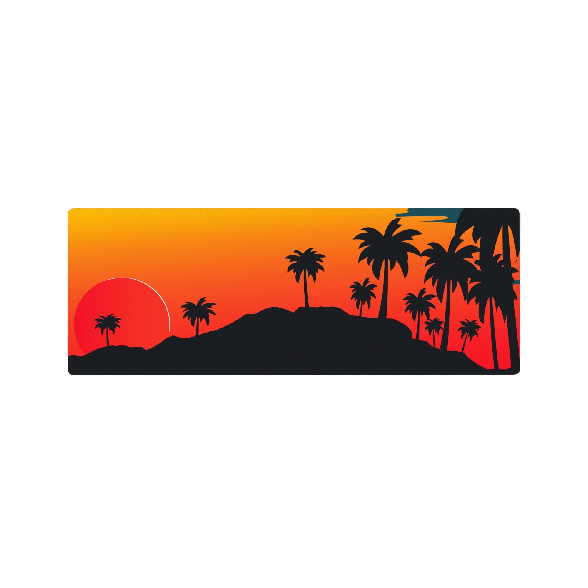 Vector Landscapes Deskmat | Mousepad | Deskpad - Sunset Serenity