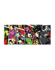 Persona 5 mouse pad, 28x12 inches, featuring Joker, Mona, and Futaba in vibrant comic-book style with dynamic colors.