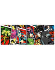 Persona 5 mouse pad 32x12 inches featuring Joker, Mona, Futaba in vivid colors, ideal for anime and gaming fans.