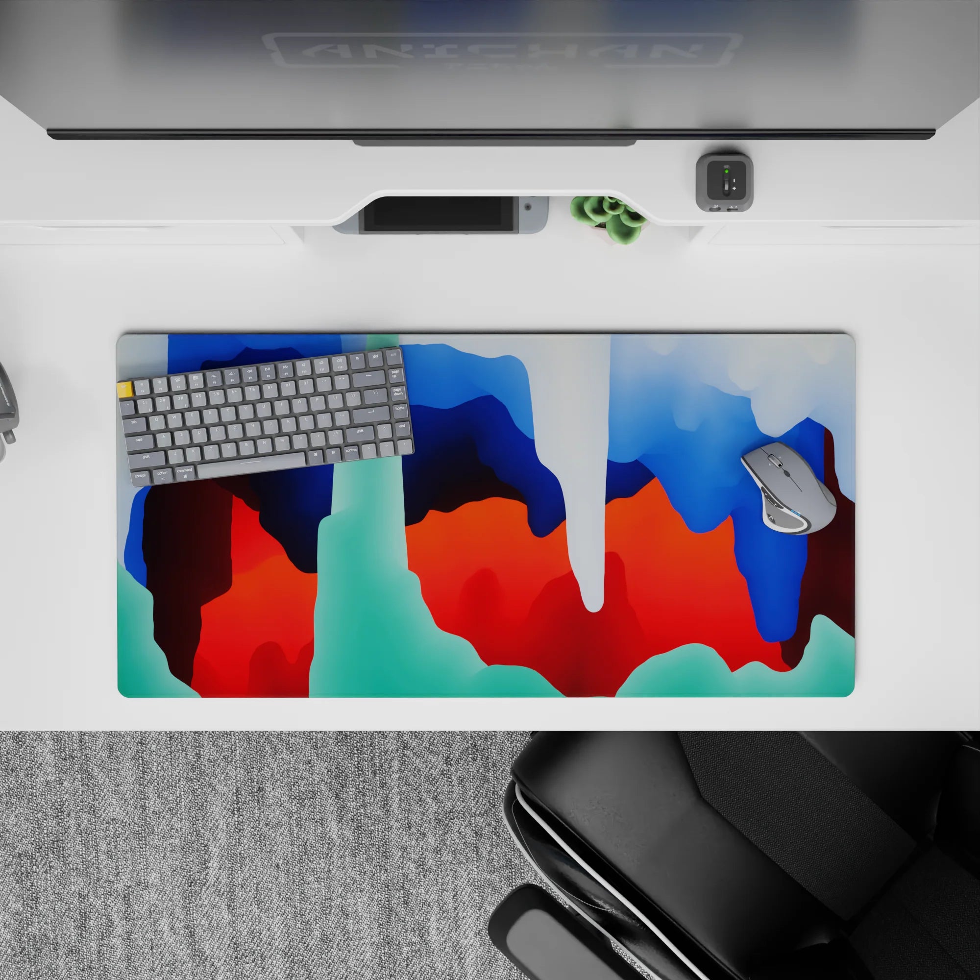 Abstract Deskmat | Mousepad | Deskpad - Color Flow - AniChan