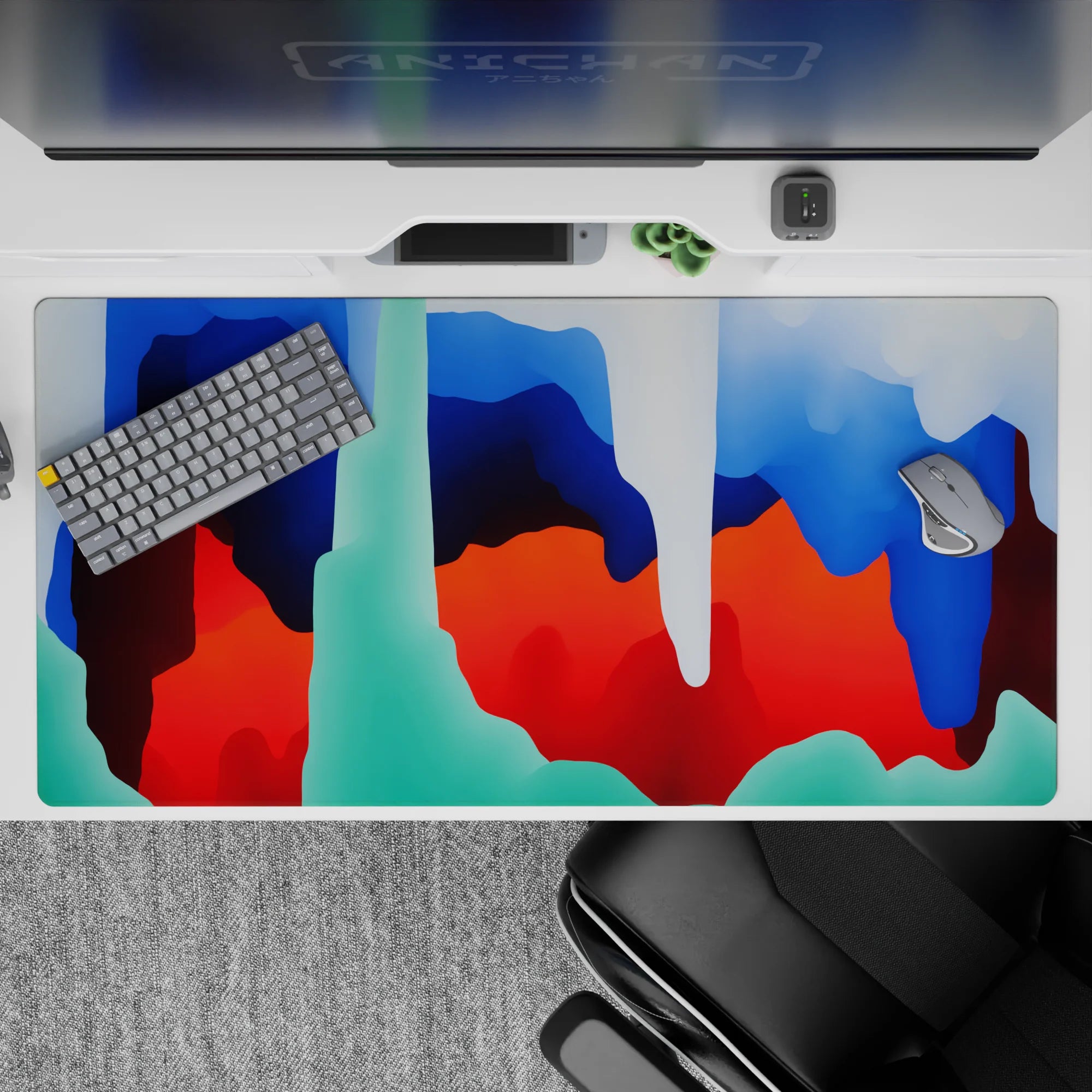 Abstract Deskmat | Mousepad | Deskpad - Color Flow - AniChan