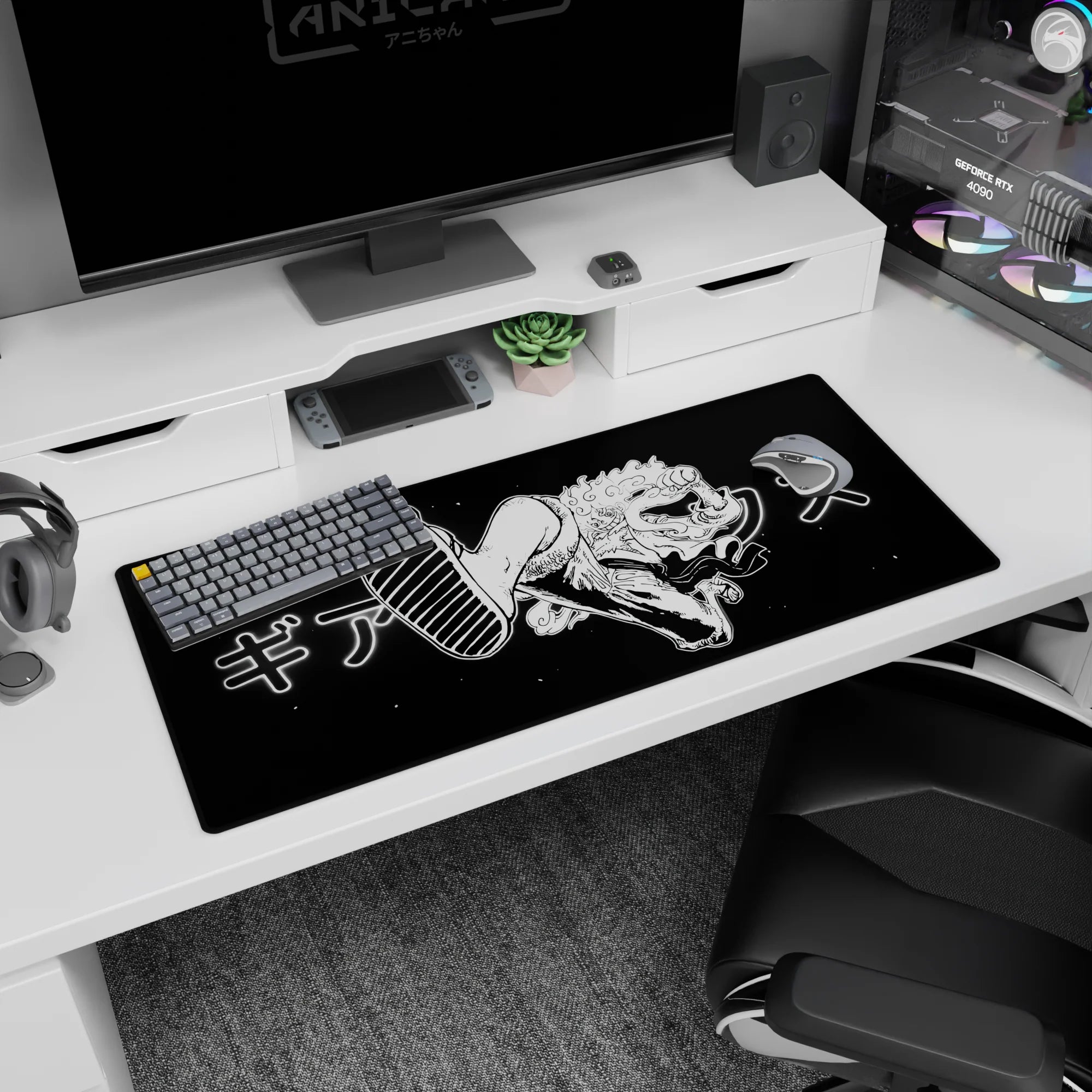 One Piece Deskmat | Mousepad | Deskpad - Gear 5 Playful Power - AniChan