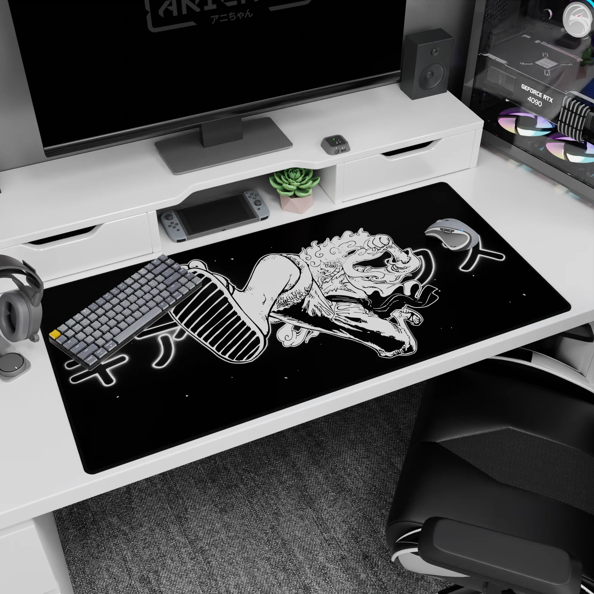 One Piece Deskmat | Mousepad | Deskpad - Gear 5 Playful Power - AniChan