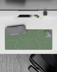 Topographic (Topo) Deskmat | Mousepad | Deskpad - Sage Topography Flow - AniChan