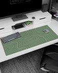 Topographic (Topo) Deskmat | Mousepad | Deskpad - Sage Topography Flow - AniChan