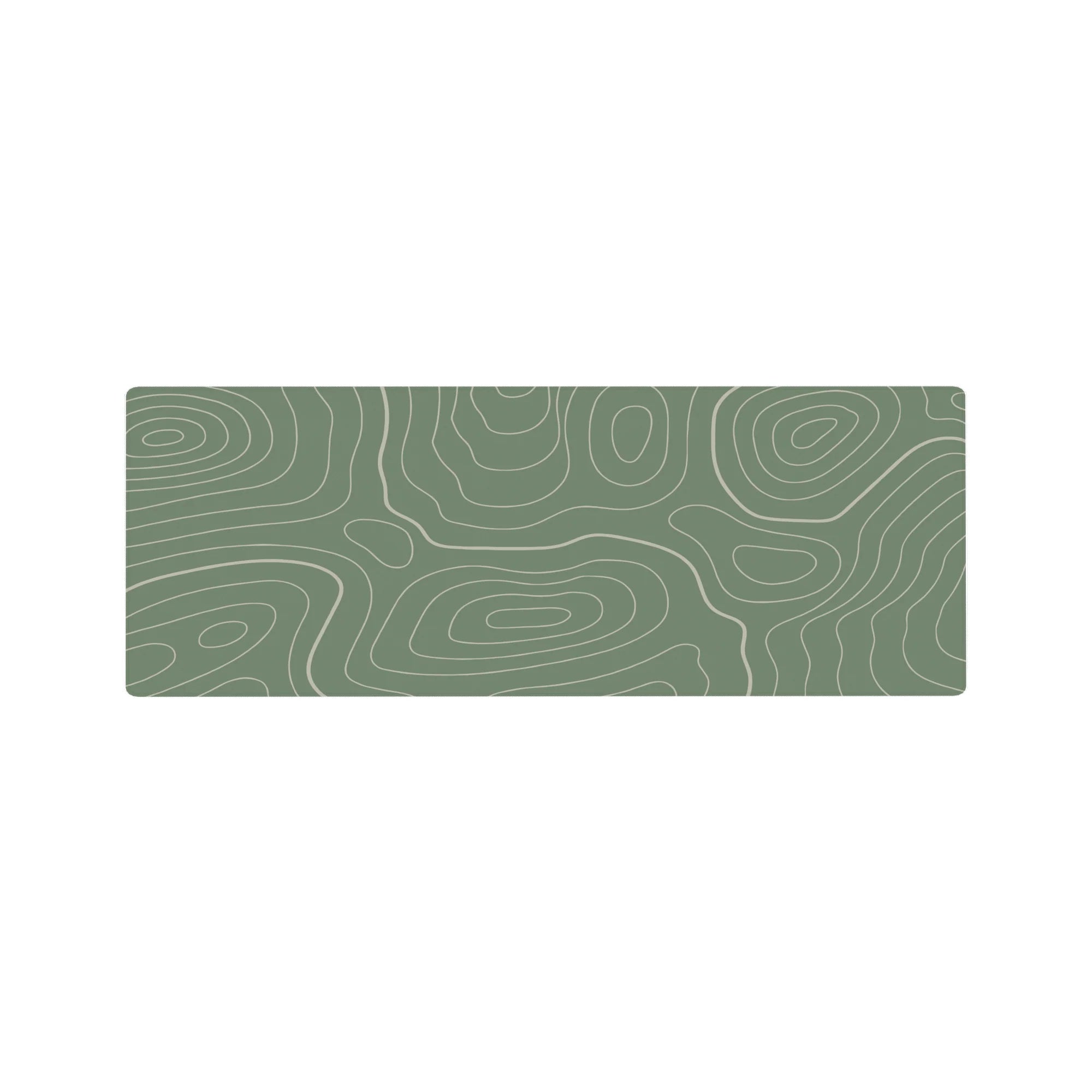 Topographic (Topo) Deskmat | Mousepad | Deskpad - Sage Topography Flow - AniChan