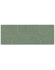 Topographic (Topo) Deskmat | Mousepad | Deskpad - Sage Topography Flow - AniChan