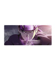 28x12 inches anime mouse pad featuring Naruto hand-sign pose with Leaf headband and starry purple glow.