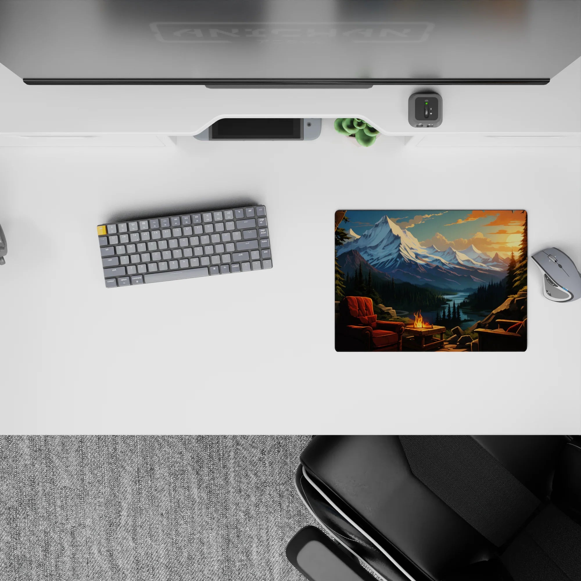 Fantasy Landscapes Deskmat | Mousepad | Deskpad - Mountain Haven