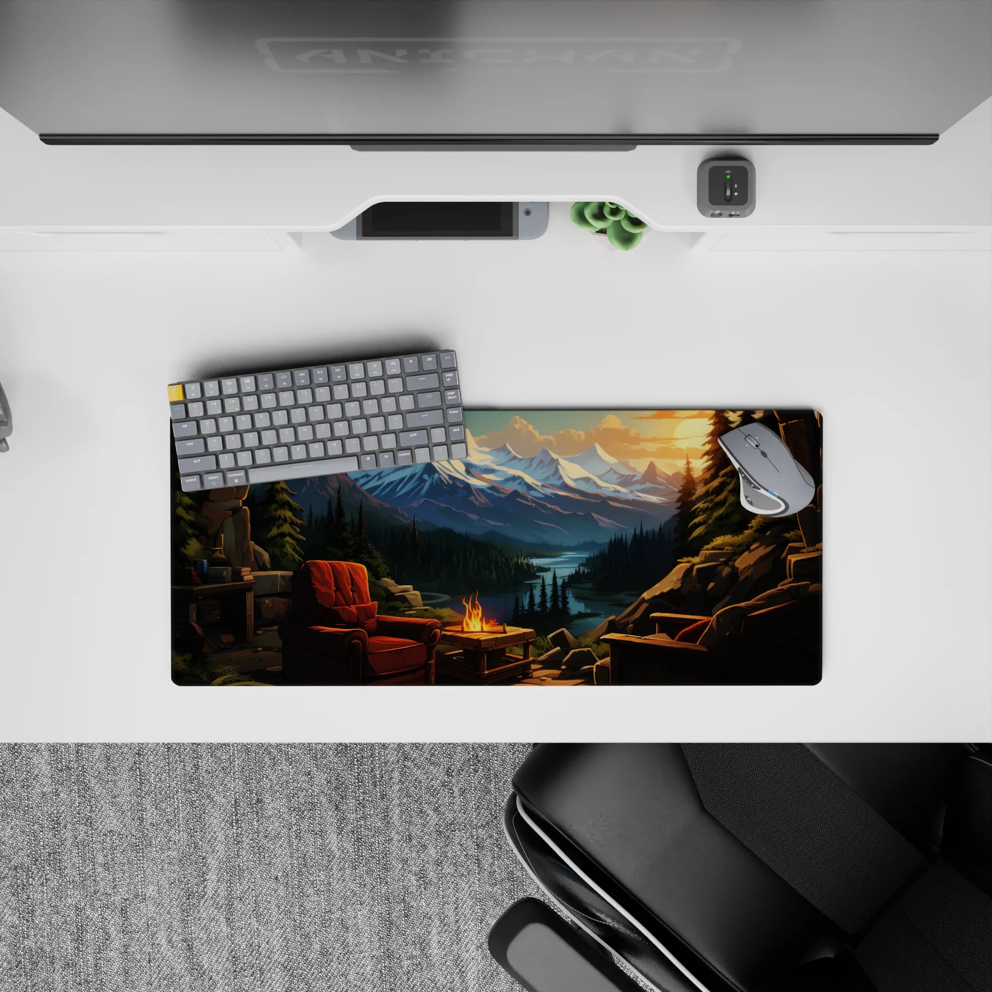 Fantasy Landscapes Deskmat | Mousepad | Deskpad - Mountain Haven