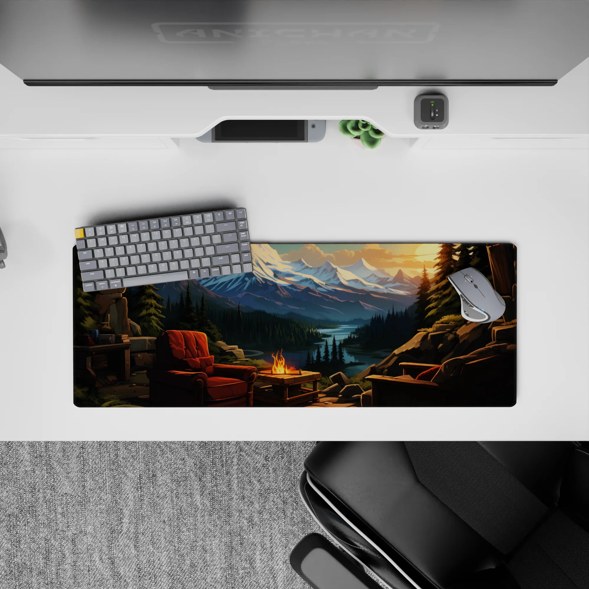 Fantasy Landscapes Deskmat | Mousepad | Deskpad - Mountain Haven