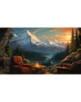 Fantasy Landscapes Deskmat | Mousepad | Deskpad - Mountain Haven