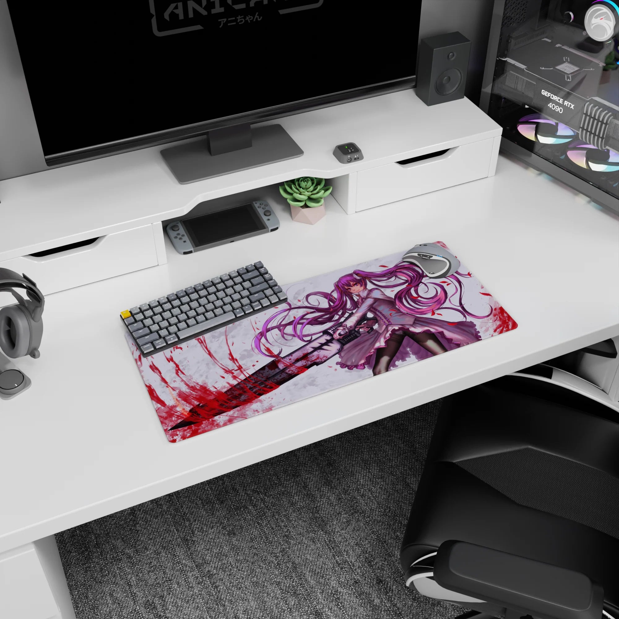 Akame ga Kill - Anime Mouse Pad and Desk Pad - Bloodstained Elegance