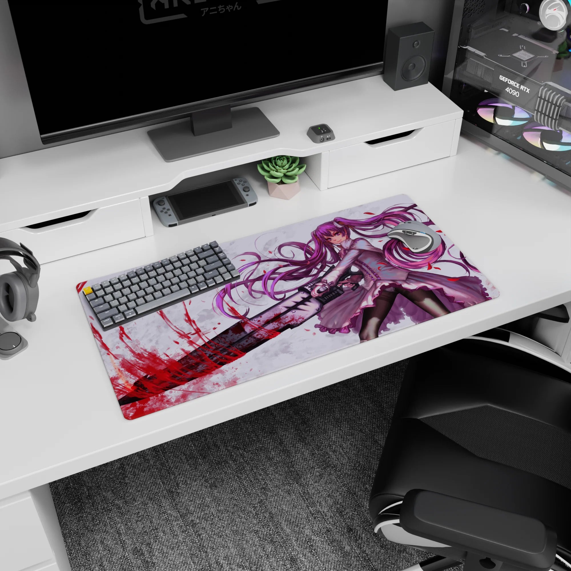 Akame ga Kill - Anime Mouse Pad and Desk Pad - Bloodstained Elegance