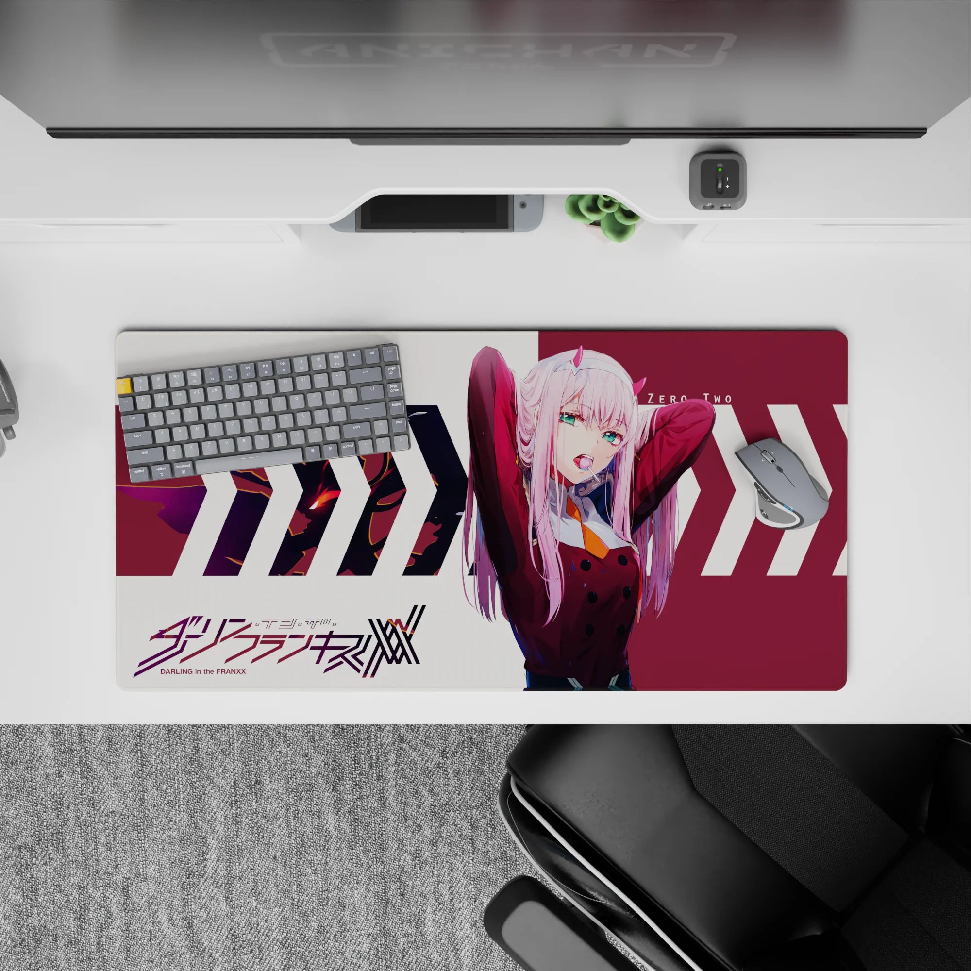 Darling In The Franxx Deskmat | Mousepad | Deskpad - Crimson Command - AniChan