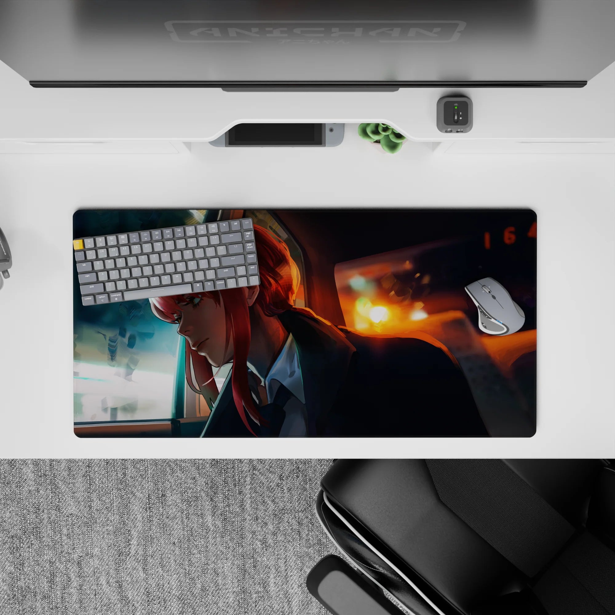 Chainsaw Man - Anime Mouse Pad and Desk Pad - Neon Reverie - AniChan