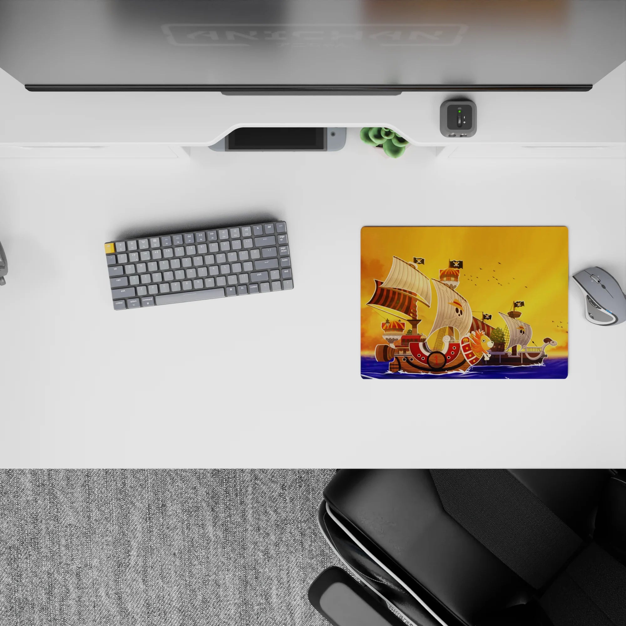 One Piece Deskmat | Mousepad | Deskpad - Thousand Sunny at Sunset - AniChan