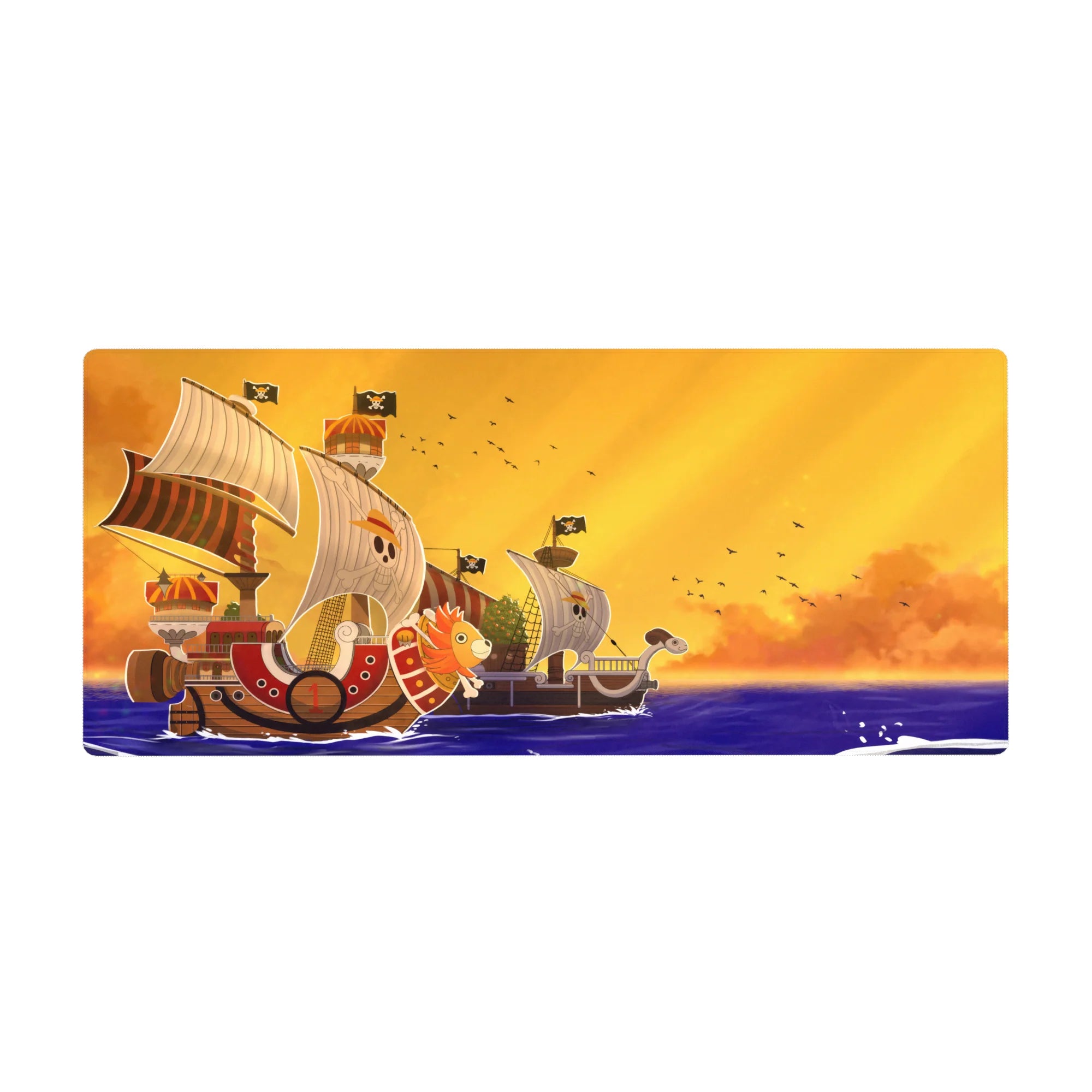 One Piece Deskmat | Mousepad | Deskpad - Thousand Sunny at Sunset - AniChan