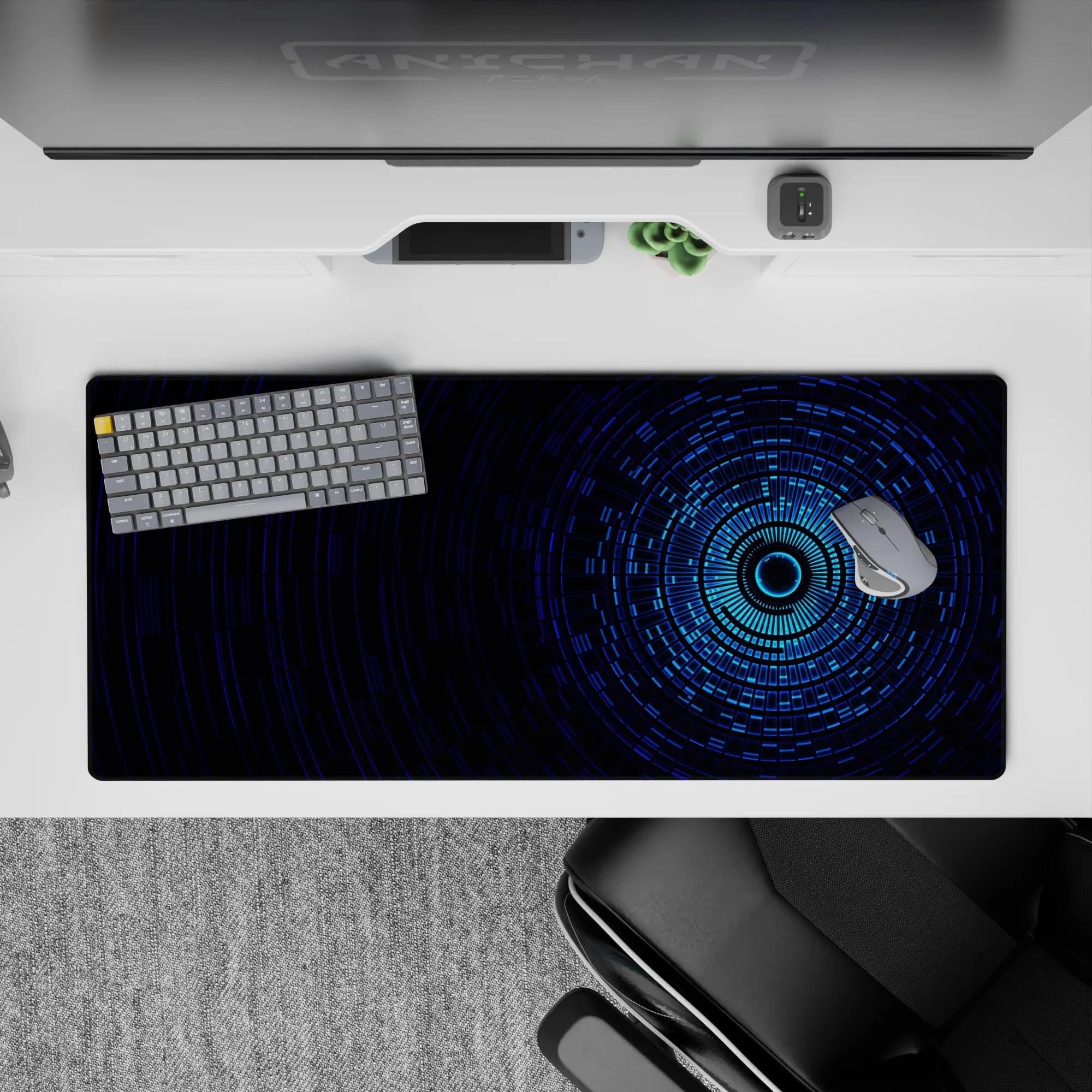 Abstract Deskmat | Mousepad | Deskpad - Infinite Circles - AniChan