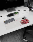 28x12 inches anime mouse pad showing a spiky-haired 