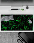 Abstract Deskmat | Mousepad | Deskpad - Neon Grid Flow - AniChan