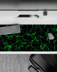 Abstract Deskmat | Mousepad | Deskpad - Neon Grid Flow - AniChan