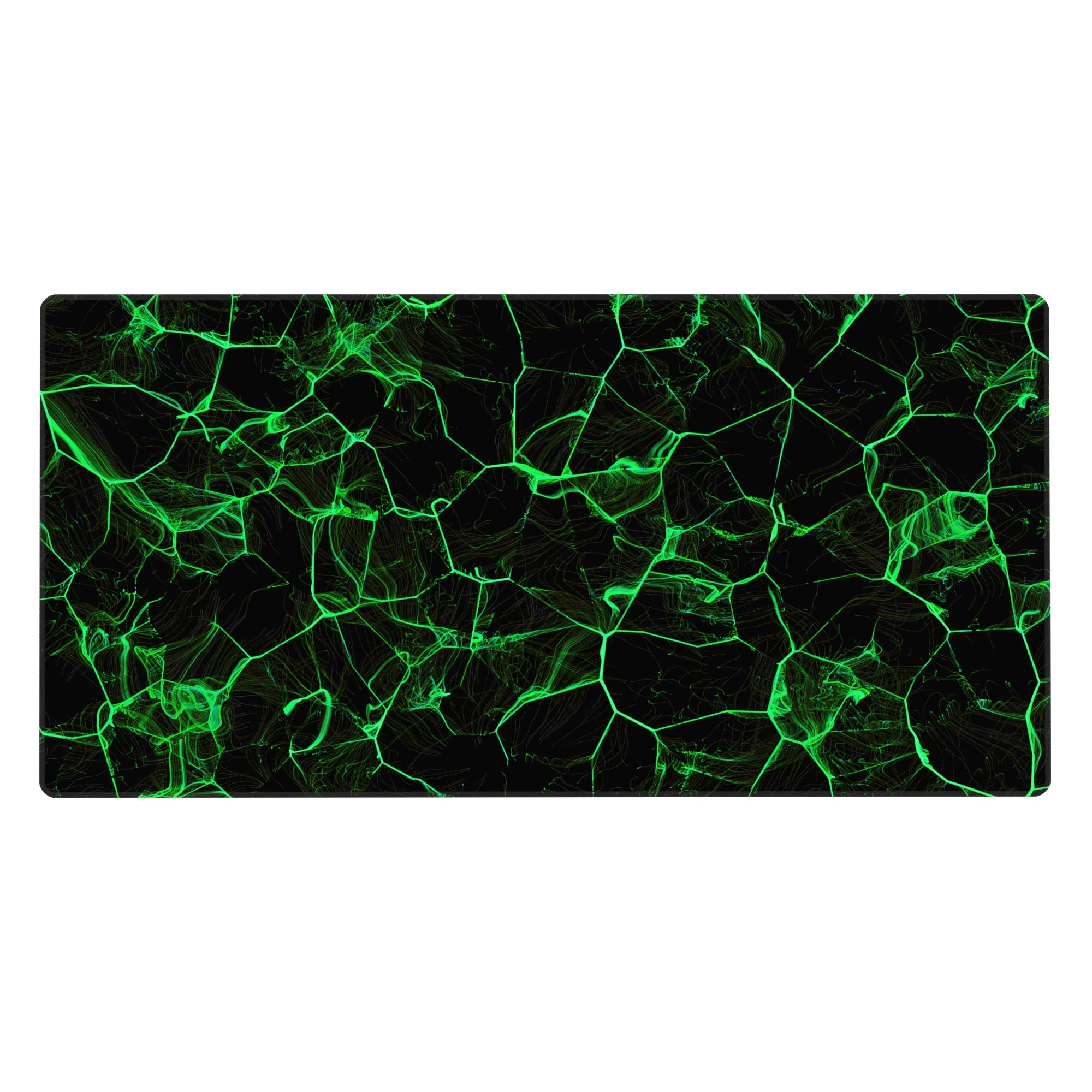 Abstract Deskmat | Mousepad | Deskpad - Neon Grid Flow - AniChan